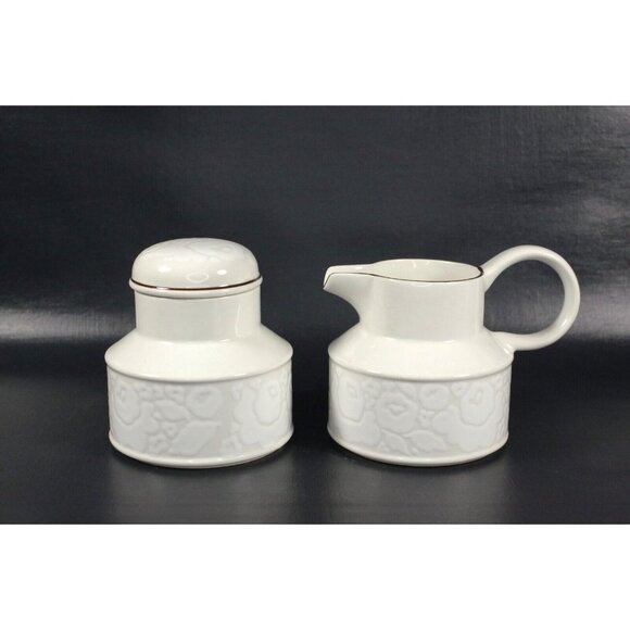Creamer and Sugar Set Midwinter Stonehenge "Winter" Pattern, Wedgwood Potteries - Picture 1 of 9